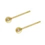 Silicone-Ohrstecker, Gold Filled 3mm x 2 Stück