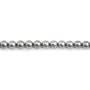 Perla di coltura di Tahiti, rotonda,8.5-9.4mm - 44 perle (circa 40cm) - qualità A/B - colore grigio chiaro