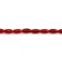 Perla Tonnelet Bambù Rosso 4x8mm | Materia Prima per Gioielli Fai da Te