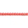 Bambù di mare tinto rosa rotondo 4mm x 39cm