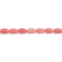 Bambou de mer teinté rose tonnelet 4x8mm x 40cm