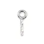 Bail simples para pérola semi-perfurada 7.5mm - Prata 925 rodiada x 6pcs