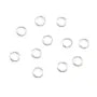 Anillos abiertos redondos 4x0.6mm - Plata 925 x 20pcs