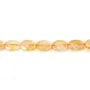 Citrino oval facetado 10x14mm x 40cm