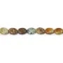 Oval turquesa 8x10mm - Calidad AB x 39cm