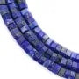 Faceted hexagonal rondelle Lapis Lazuli 3x6mm x 38cm