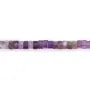 Ametista rondella esagonale sfaccettata 3x6mm x 38cm