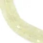 Quartz lemon rondelle hexagonale facetté 3x6mm x 38cm