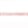 Facettierte sechseckige Rosenquarz-Rondelle 3x6mm x 38cm