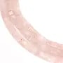 Rondella esagonale sfaccettata in quarzo rosa 3x6mm x 38cm