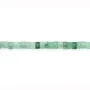 Quarzo Avventurina (Fragola verde) rondella esagonale sfaccettata 3x6mm x 38cm