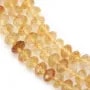 Citrine, faceted rondelle, 6x10mm x 40cm