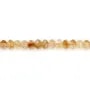 Citrine, faceted rondelle, 4x6mm x 39cm