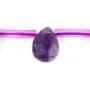 Amethyst Tropfen Flach Facettiert 6x9mmX 4Stk