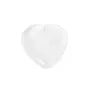 Ciondolo Cristallo di rocca cuore semi perforato 25mm x 1pc