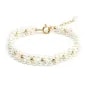Bracelet Perle de culture blanche tressé - Gold Filled x 1pc