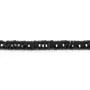 Faceted black obsidian heishi rondelle 2x6mm x 38cm