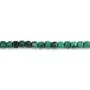 Faceted malachite cube 3mm x 38cm