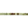 Faceted green garnet cube 3mm x 39cm
