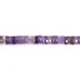 Facettierte Amethyst-Heishi-Rondelle 2x6mm x 37cm