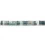 Facettierte Moosachat-Rondelle-Heishi 2x6mm x 37cm