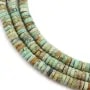 Peruanischer Türkis facettierte Heishi-Rondelle 2x6mm x 37cm