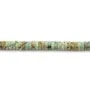 Turchese del Perù rondella heishi sfaccettato 2x6mm x 37cm