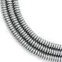 Hématite argenté rondelle heishi 2x6mm x 40cm
