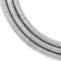 Ematite argento rondella piatta heishi 2x6mm x 40cm