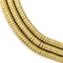 Hématite doré rondelle plat heishi 2x6mm x 40cm