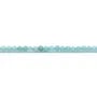 Amazonite del Perù rotonda sfaccettata 2mm x 40cm