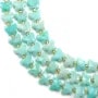 Faceted butterfly Peru Amazonite 8x10mm x 37cm