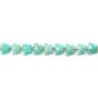 Faceted butterfly Peru Amazonite 8x10mm x 37cm