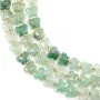 Quarzo Avventurina (Fragola verde) farfalla sfaccettata 8x10mm x 37cm