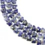 Sodalite a farfalla sfaccettata 8x10mm x 37cm