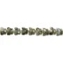 Labradorite faceted butterfly 8x10mm x 37cm