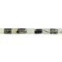 Tubo cilindrico di prehnite sfaccettato 7x10mm x 38cm