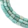 Amazonita del Perú tubo cilindro facetado 7x10mm x 38cm