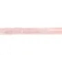 Cuarzo rosa tubo cilindro facetado 7x10mm x 38cm