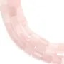 Cuarzo rosa tubo cilindro facetado 7x10mm x 38cm