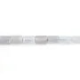 Quartz rose bleue tube cylindre facetté 7x10mm x 38cm