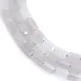Quartz rose bleue tube cylindre facetté 7x10mm x 38cm