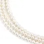 Freshwater cultured pearls, white, round 3mm x 40cm
