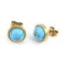 Earrings for 8mm cabochon - Gold 304 Stainless Steel x 2pcs