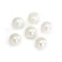 Perla de cultivo de agua dulce, blanca, semi-redonda, 11-12mm x 1pc
