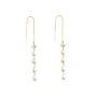 Correntes de Brinco com Pérolas Cultivadas e Strass - ZC & Ouro Revestido x 2 pcs