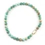Colar Turquesa do Peru 10mm - Gold Filled x 1pc
