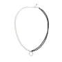 Cultured Pearl & Spinel Necklace - Silver 925 x 1pc