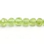 Peridoto rotondo sfaccettato 4mm x 39cm