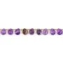 Ametista gota plana facetada 8x10mm x 35cm (38pcs)